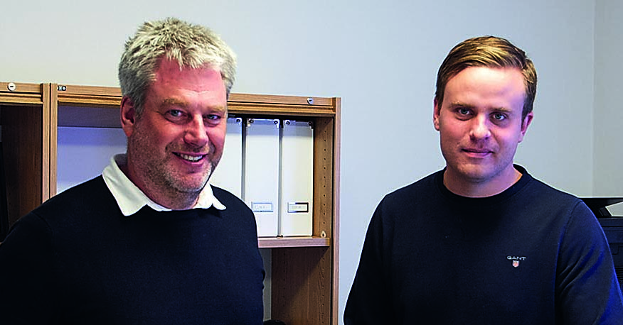 Christoffer Granberg (t.h.) är delägare i företaget sedan 2020 här tillsammans med företagets grundare Ambjörn Karlsson.