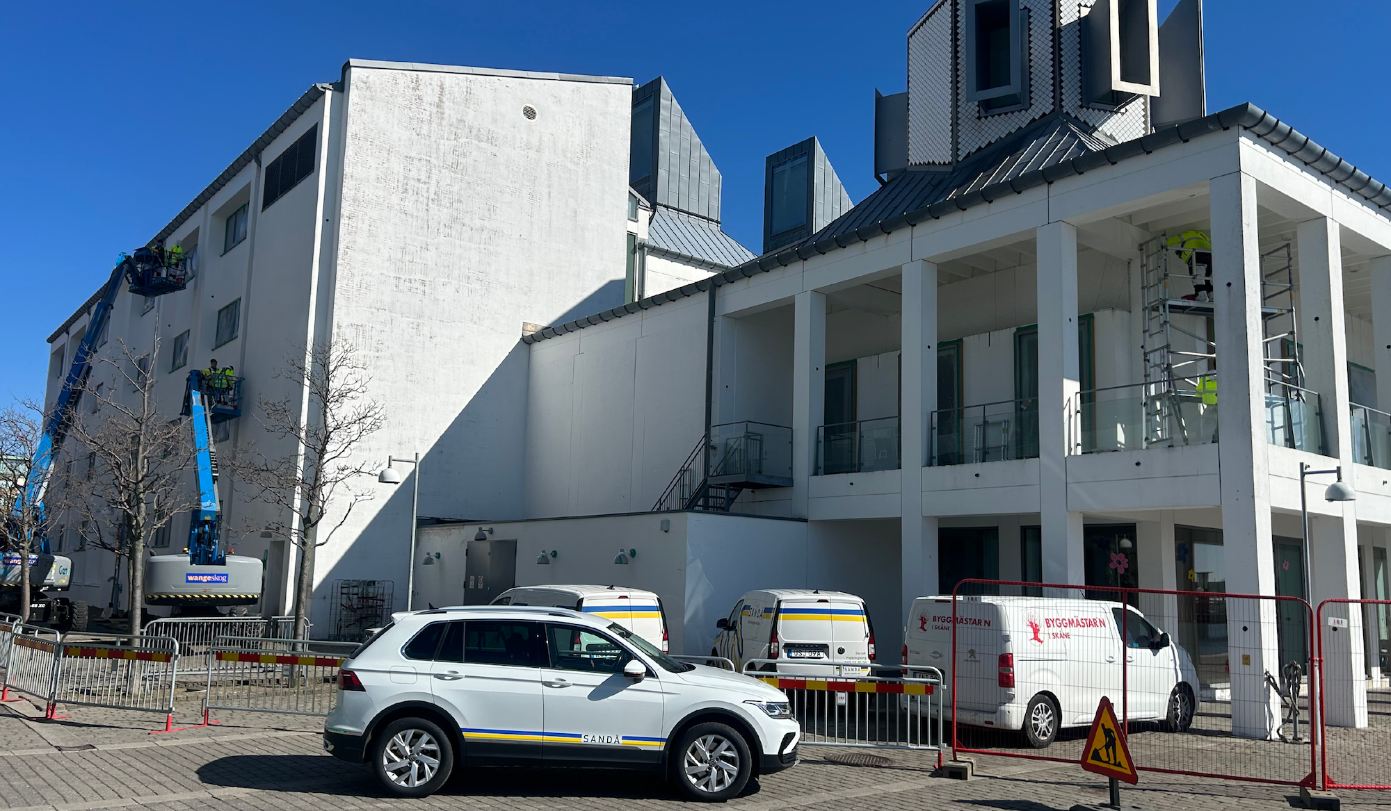 Dunkers kulturhus under renoveringen.